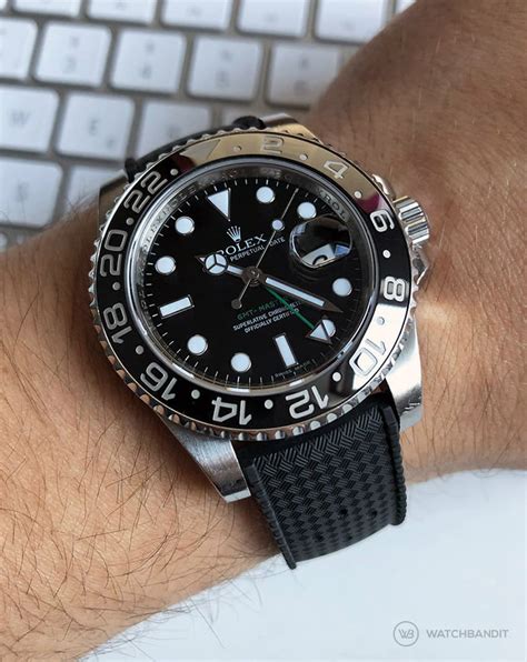 rolex gmt master ii straps|Rolex master 2 rubber strap.